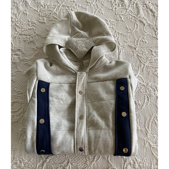 Spirit Halloween Assasins Creed Hooded Jacket Cosplay Gray Teen Large 12-14 NWT - Picture 16 of 16